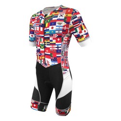 RIVIERA FLISUIT Flag Print 